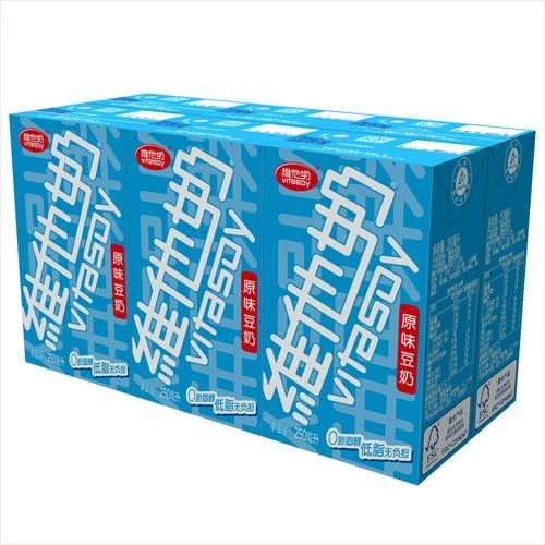 维他奶 0胆固醇经典原味豆奶 250ml*6盒