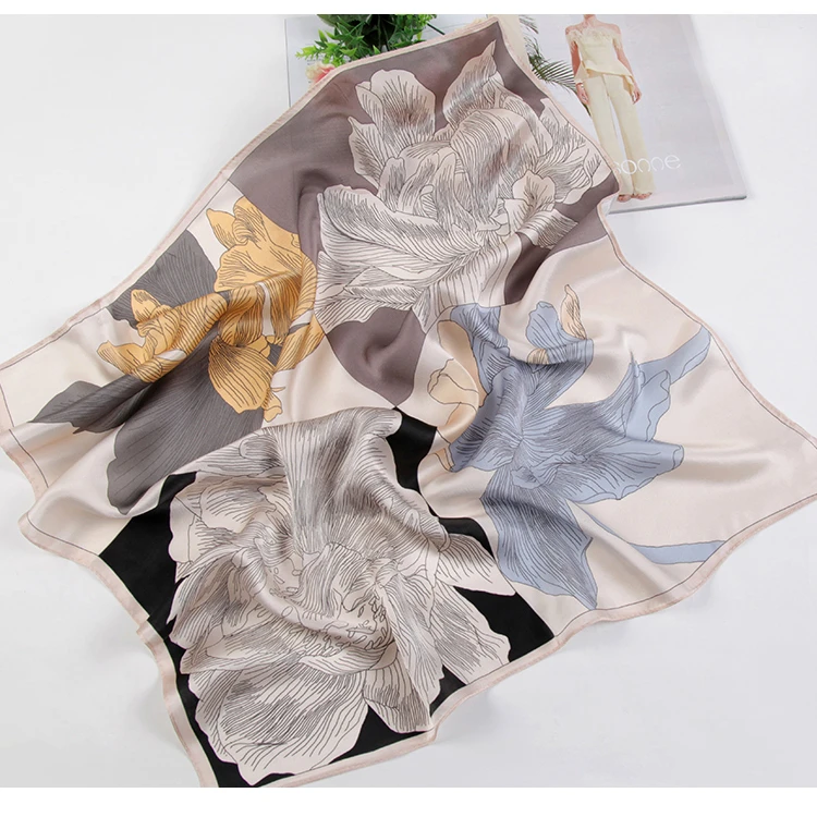 桑蚕丝真丝中方巾  332款时尚百搭通勤必备柔软舒适丝绸透气丝巾