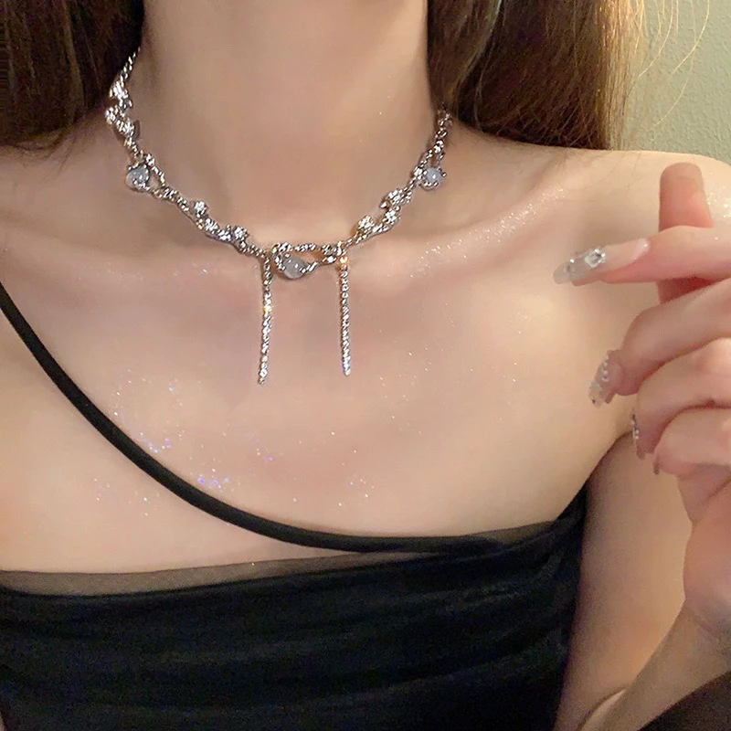 铜项链 轻奢高级感项链女甜酷辣妹锁骨链时尚百搭网红爆款颈链