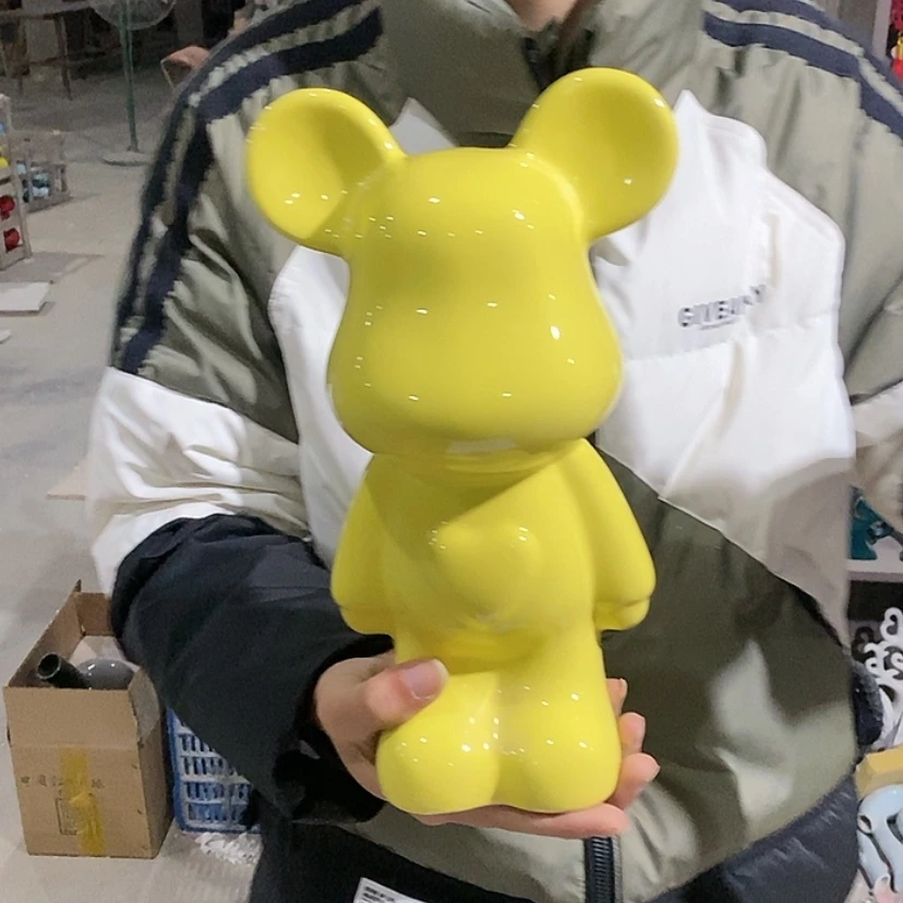 【闪购商品】陶瓷摆件柠檬黄爱心熊