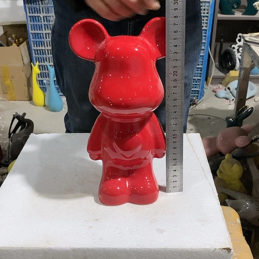 【闪购商品】陶瓷摆件红色爱心熊