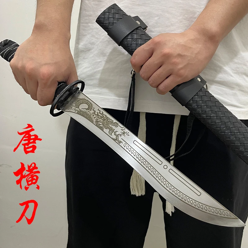 【11】高锰钢刀户外刀防身刀锦衣卫刀龙泉刀车载刀唐横刀未开刃