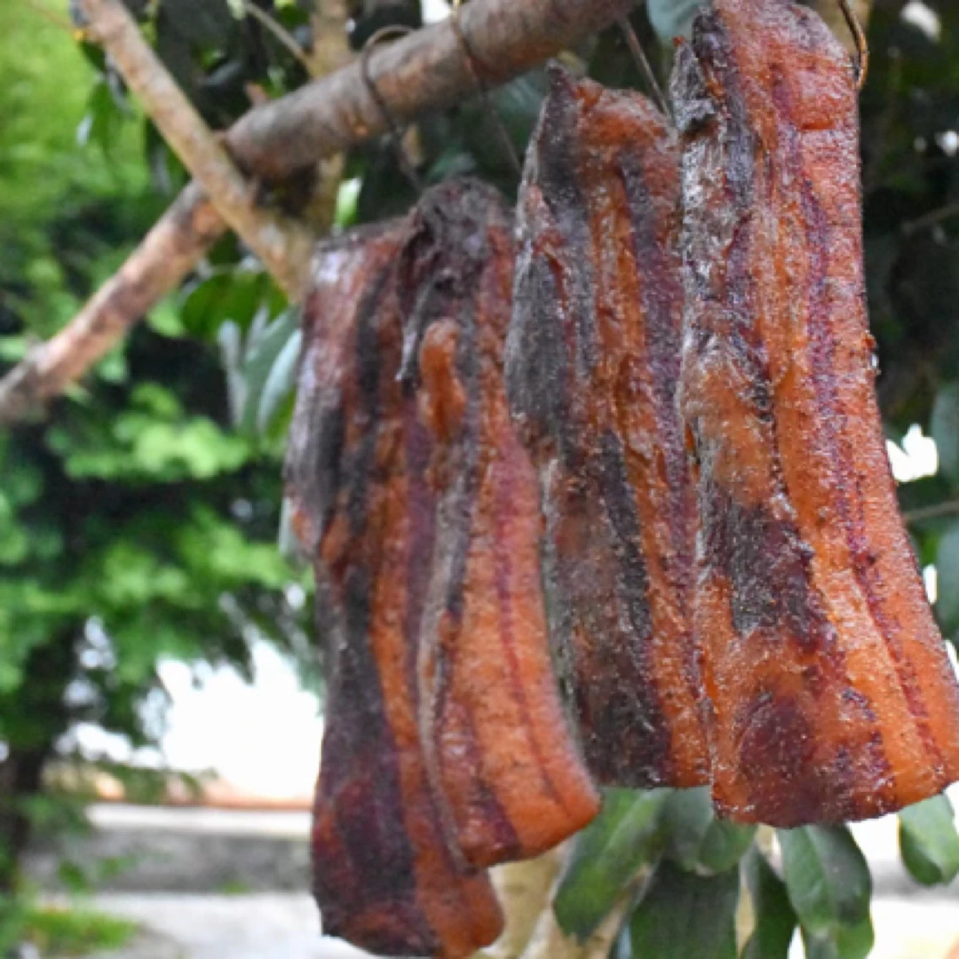 贵州特产 遵义凤冈农家熟食土猪五花腊肉500g柏香熏制传统工艺