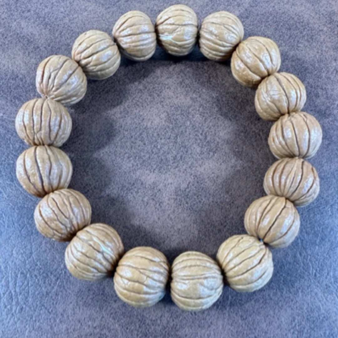 【原皮西瓜】猴头核桃手串