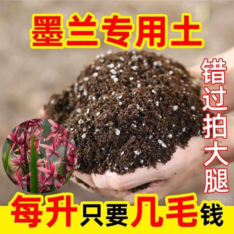 墨兰专用进口泥炭营养土疏松透气养花种菜泥土多肉土绿植养花泥土