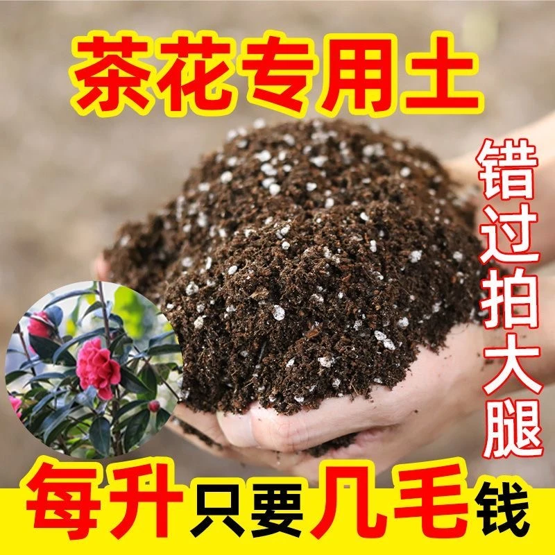 茶花专用进口泥炭营养土疏松透气养花种菜泥土多肉土绿植养花泥土