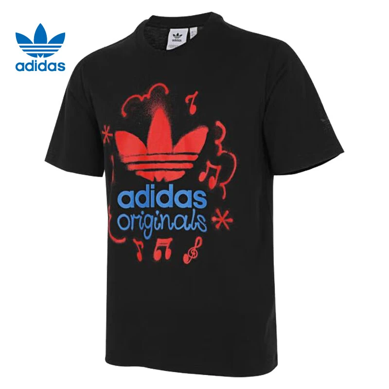 预adidas阿迪达斯三叶草男款雅丹风运动休闲短袖T恤IS0224