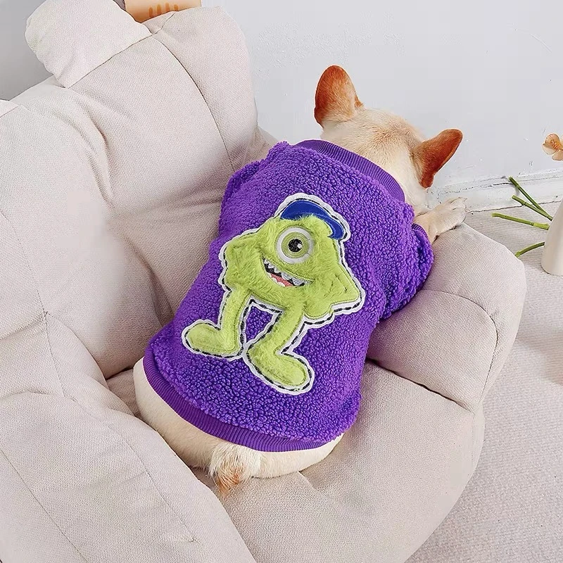 秋冬宠物狗狗法斗衣服加厚羊羔绒保暖恶霸巴哥斗牛柯基衣服防掉毛