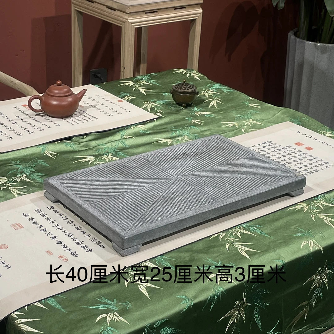 石雕青石纯手工复古禅意石桌茶桌书桌干泡台