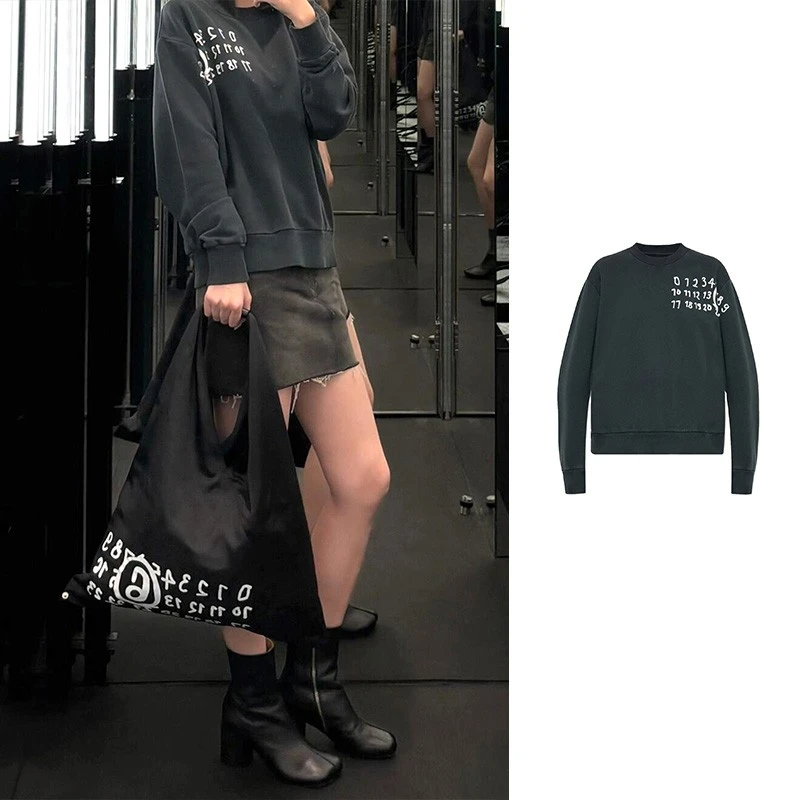 全新未使用 Maison Margiela/梅森马吉拉 MM6印花卫衣S62GU0132