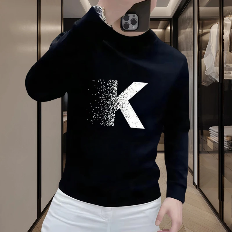 个性潮流重磅圆领卫衣痞帅街头宽松休闲秋季印花时尚男士潮流卫衣