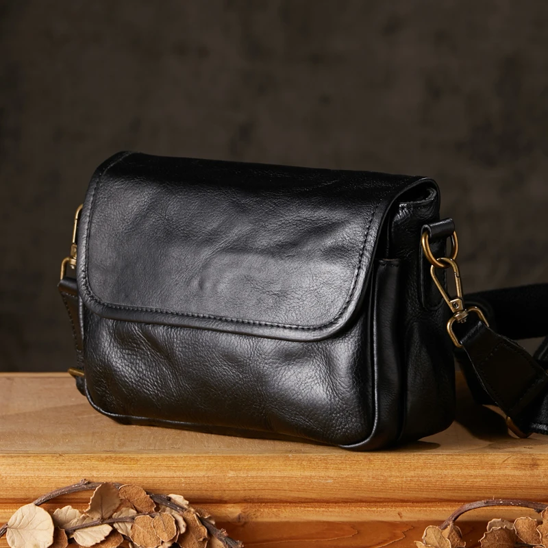 手工原创植鞣皮男士横款邮差包真皮男包头层牛皮休闲单肩斜挎包潮