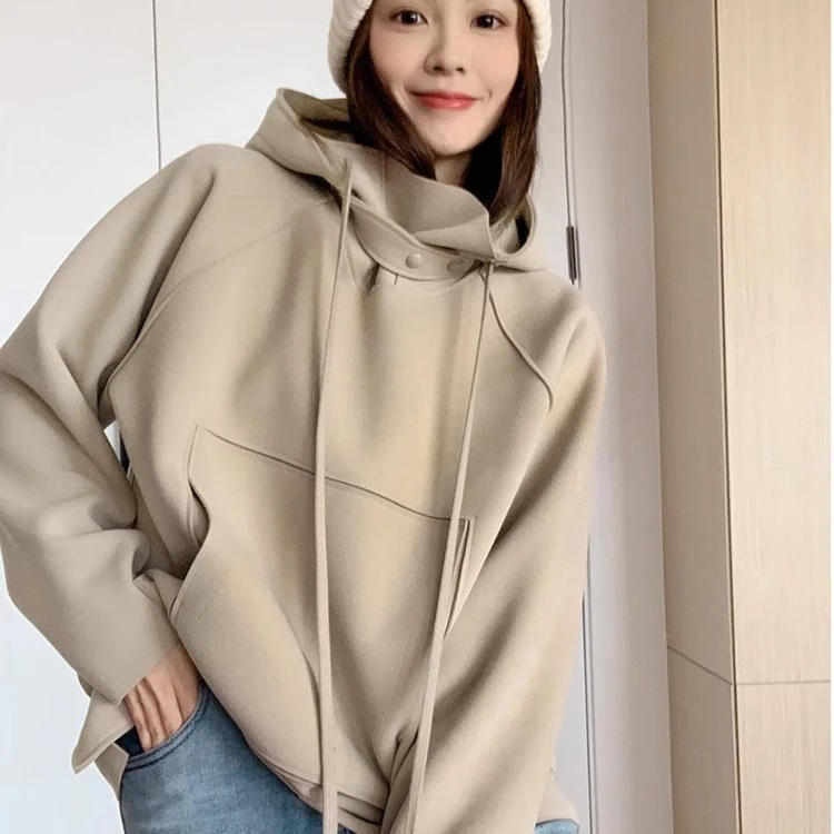 【现货】美洋MEIYANG约克城堡卫衣休闲连帽口袋慵懒风卫衣格雷系