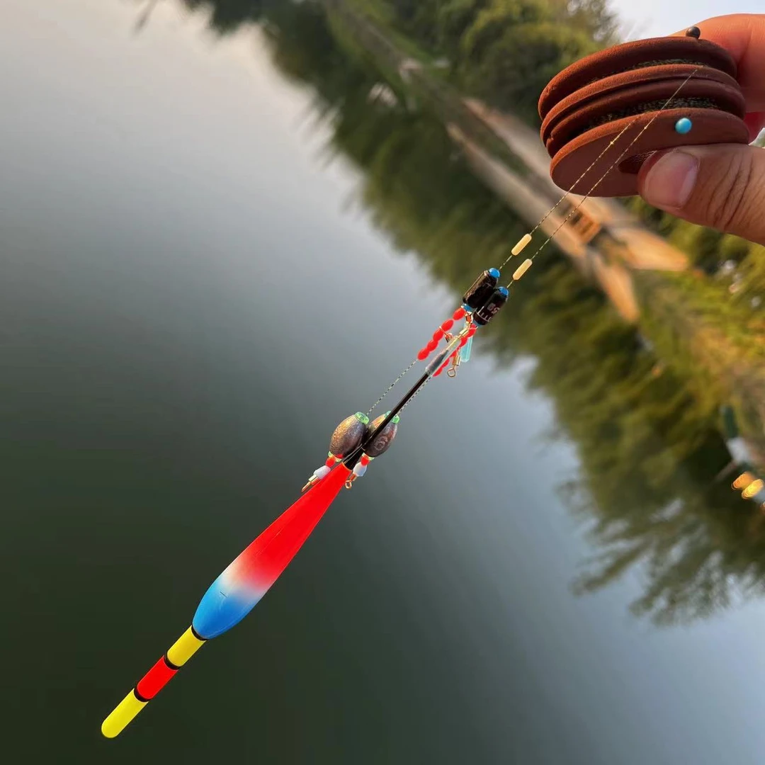 手竿免调滑漂线组7.2米两套【带一个漂自动找底