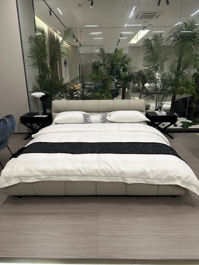 -泡芙床现代简约大床主卧大床婚床