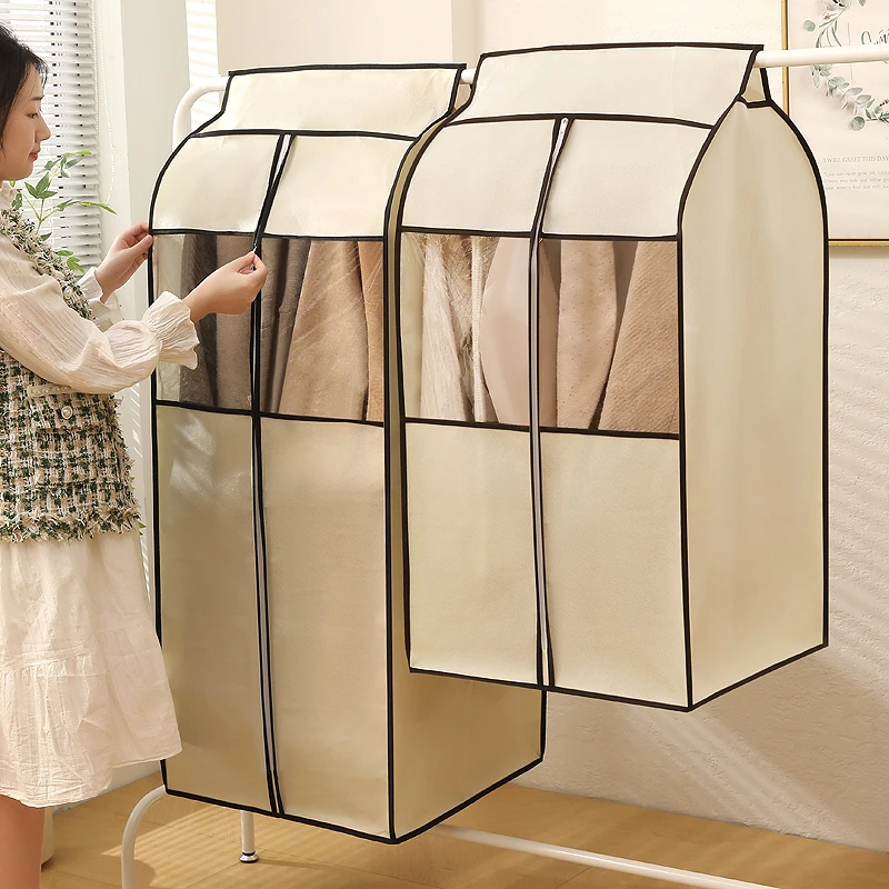全封闭衣柜家用防尘罩西装羽绒服防尘袋挂衣袋透明大衣罩防潮透气