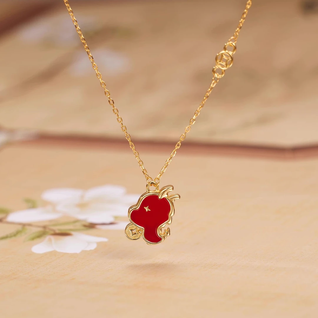 吊坠925银 周大福新本命年生肖暴富龙项链女轻奢小众2024新年礼物