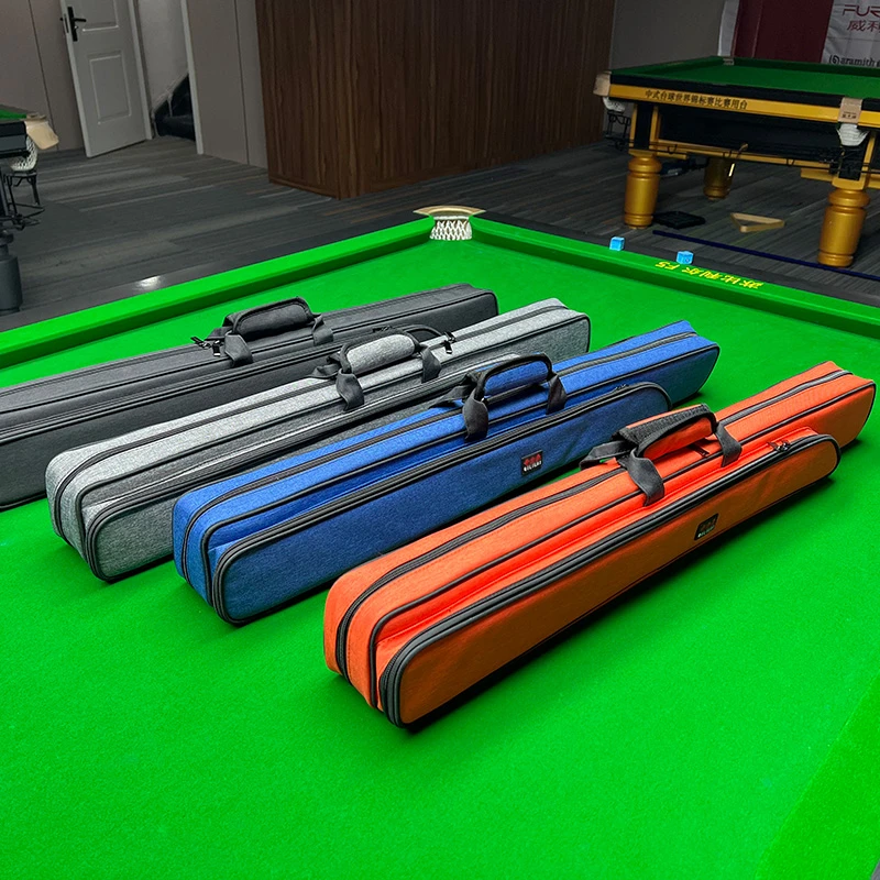 台球杆包大头杆袋六孔九球杆软包二分之一防水加厚男女斯诺克中式