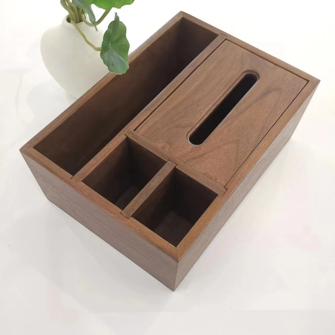 北美黑胡桃木纸巾盒大中小200*130*100，全国快递包邮到家