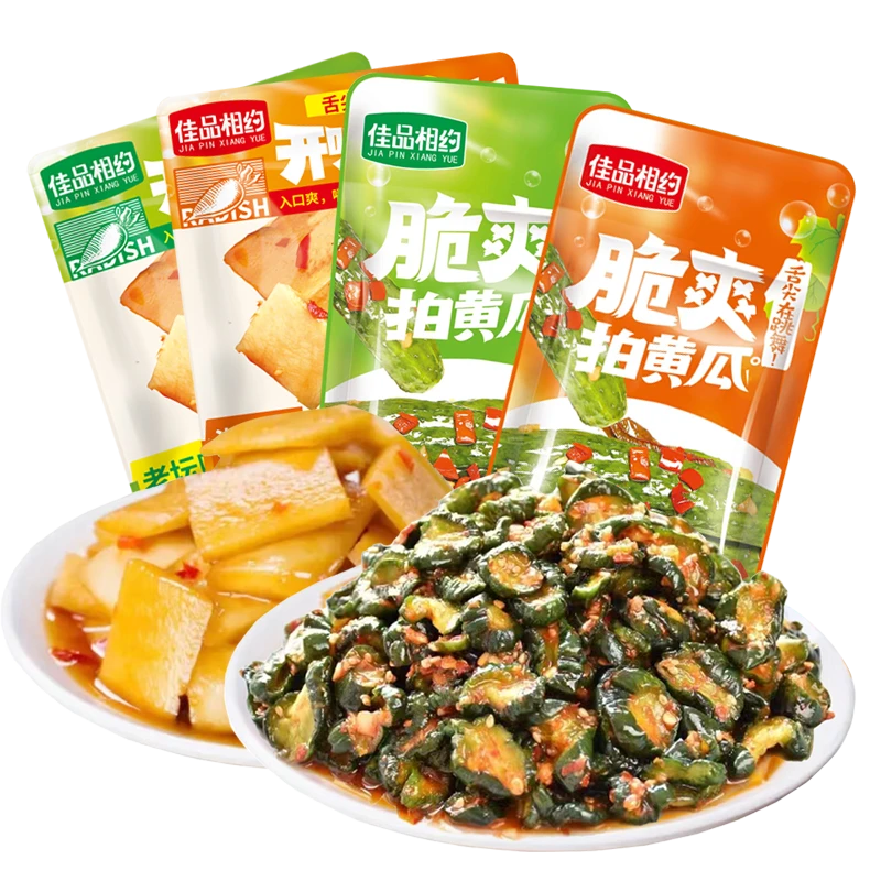 佳品相约脆爽拍黄瓜开袋即食开胃脆萝卜下饭菜解馋小零食休闲食品