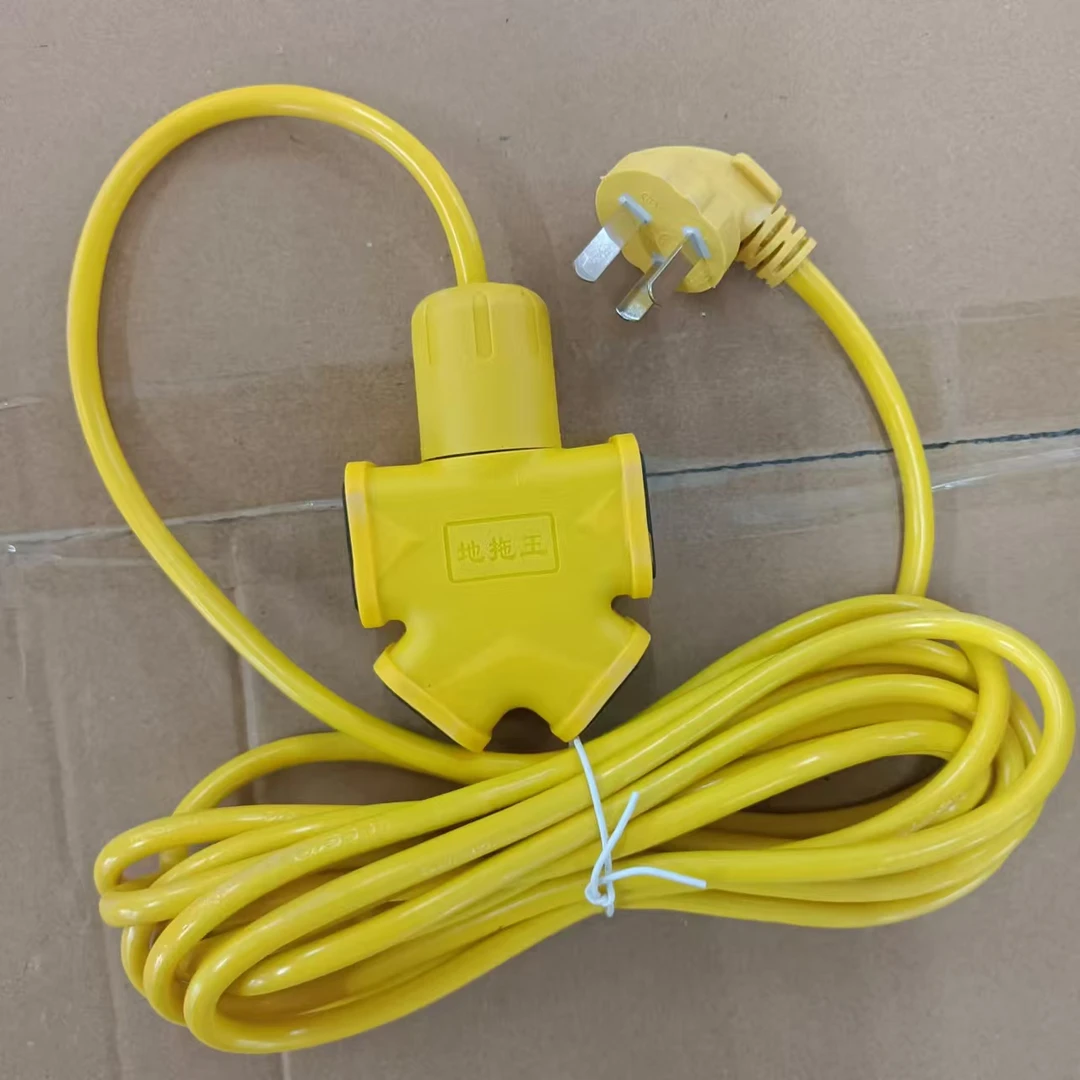 5米黄色防冻防摔延长接线板插线板电车充电延长线1500w插排插板