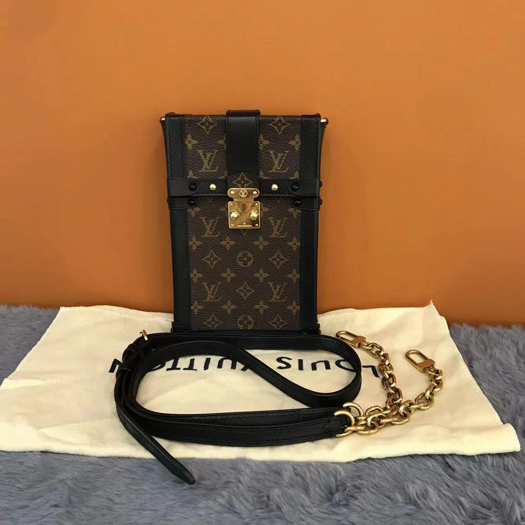 95新 包不多先生 琅迪 lv 老花trunk 手机包 相机包 97新 lves106