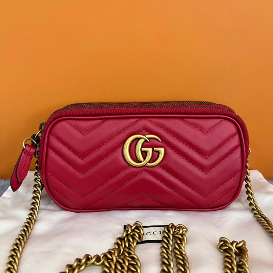 全新未使用 包不多先生 琅迪 gucci marmont 链条包 公价 8900