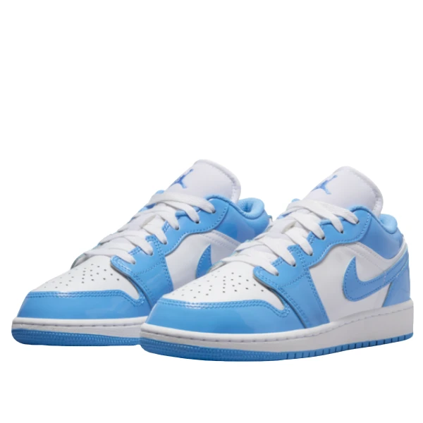 NIKE/耐克正品女鞋大童款 AJ1 低帮百搭北卡蓝板鞋 -  FZ3929-114