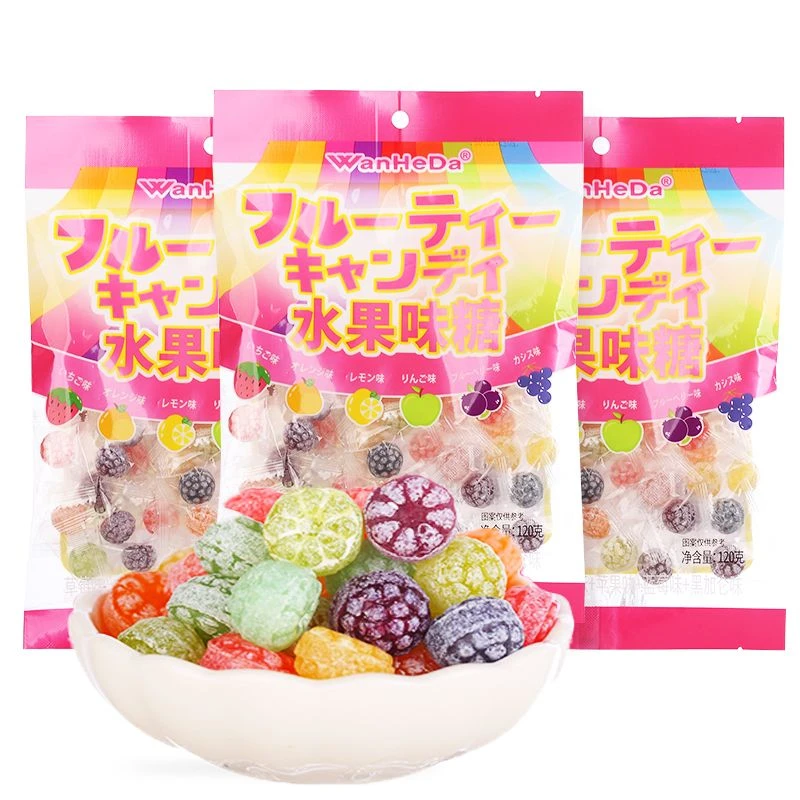 【年货糖】高颜值花瓣水果硬糖儿童零食什锦混合糖果结婚喜糖