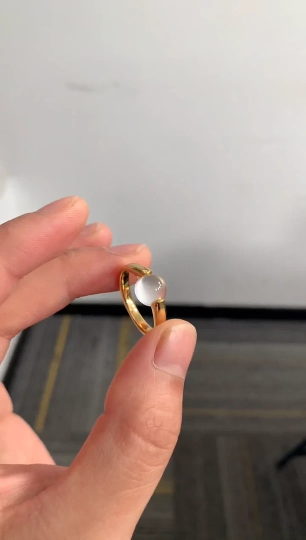 【闪购商品】石英质玉戒指/指环合金蛋面戒指一件XQ