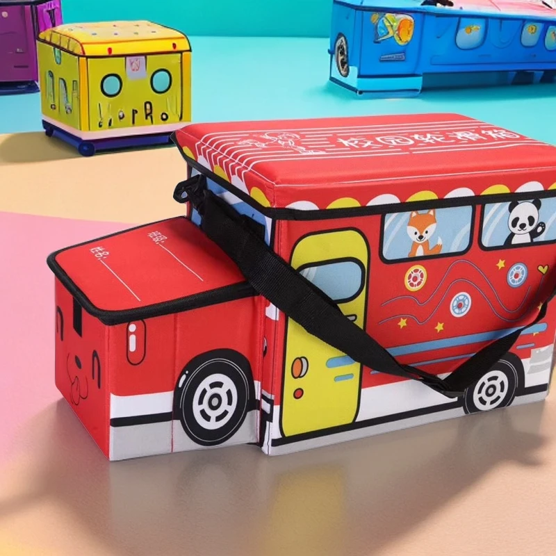 儿童轮滑鞋收纳箱储物凳子可坐单肩背包幼儿园便捷箱溜冰鞋轮滑箱