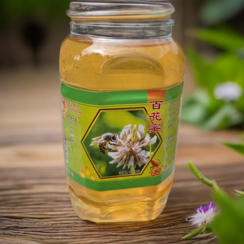 液态成熟冲泡百花蜂蜜高活性酶质量，0添加不添加糖放心食用美味