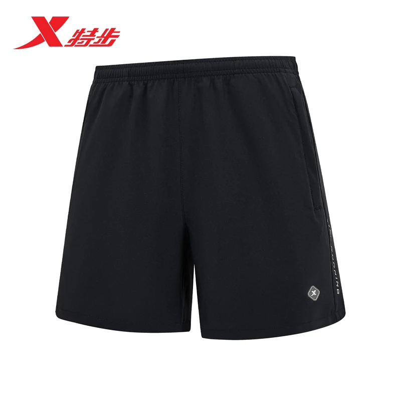 特步女裤短裤弹力2024夏季新款吸湿速干透气运动裤针织舒适健身