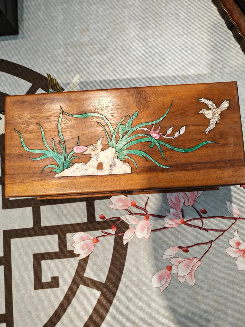 花梨木收纳箱储物箱长50*22*23