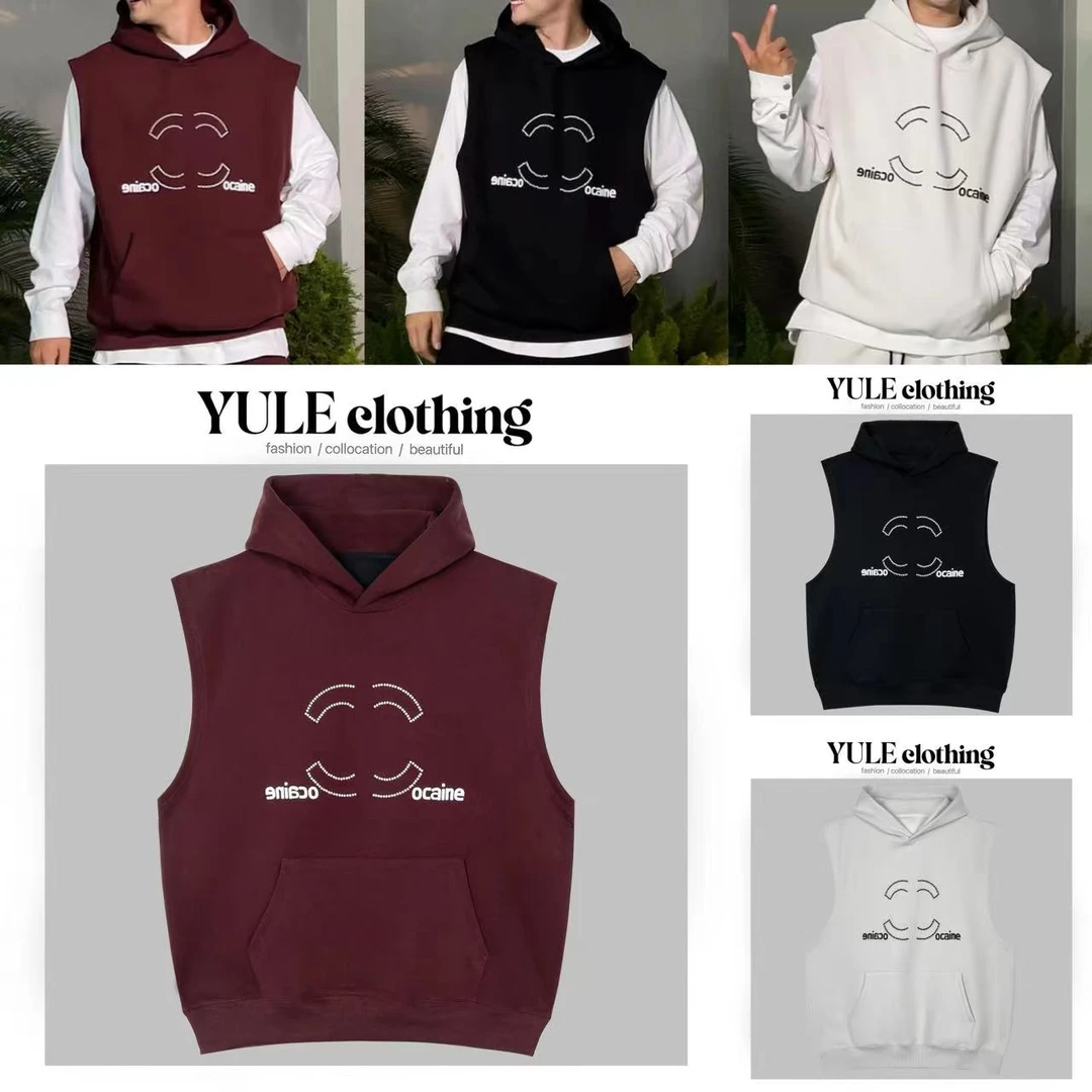 『小宇』xy-86002秋季男女同款休闲连帽马夹时尚宽松简约情侣