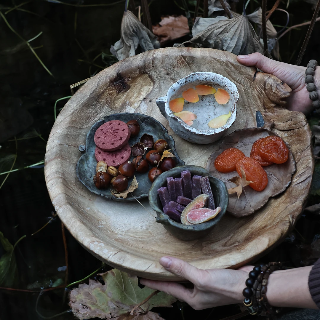 【柿间浅憩】原创全手工*生活就要有点甜系列*梨碗*茶道家用