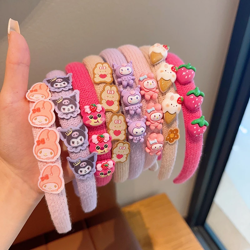 儿童发箍卡通女童不勒头发捆韩版头饰可爱小女孩发卡束发碎发头箍