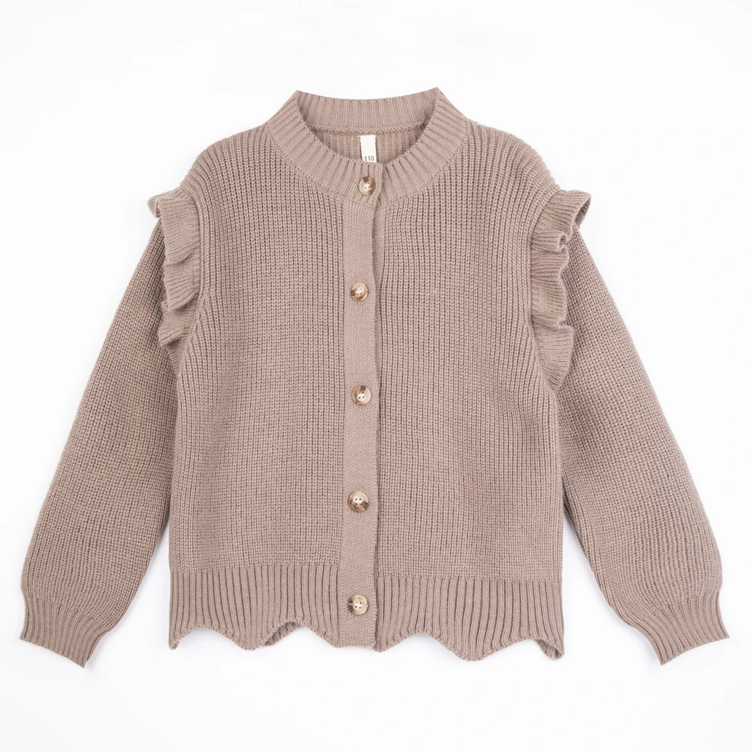 女童秋冬2023新款外搭休闲秋季女孩洋气时尚开衫春秋针织衫百搭
