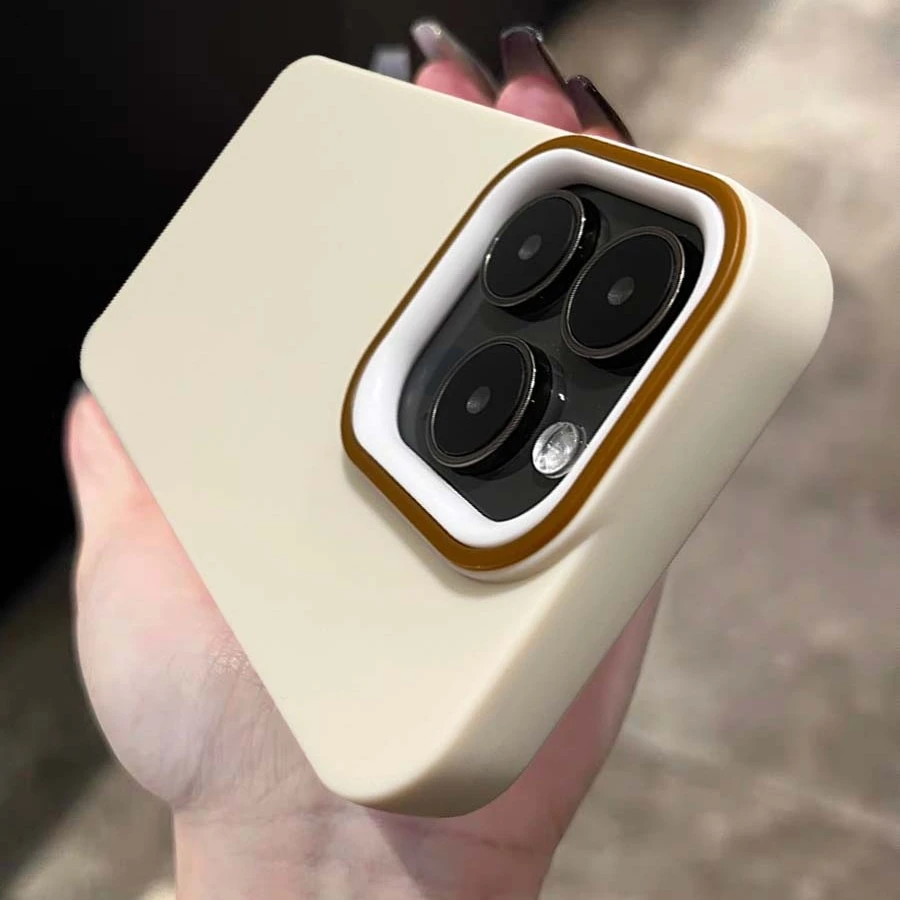 ins简约纯色适用苹果15手机壳iphone14promax防摔12/11半包14pro