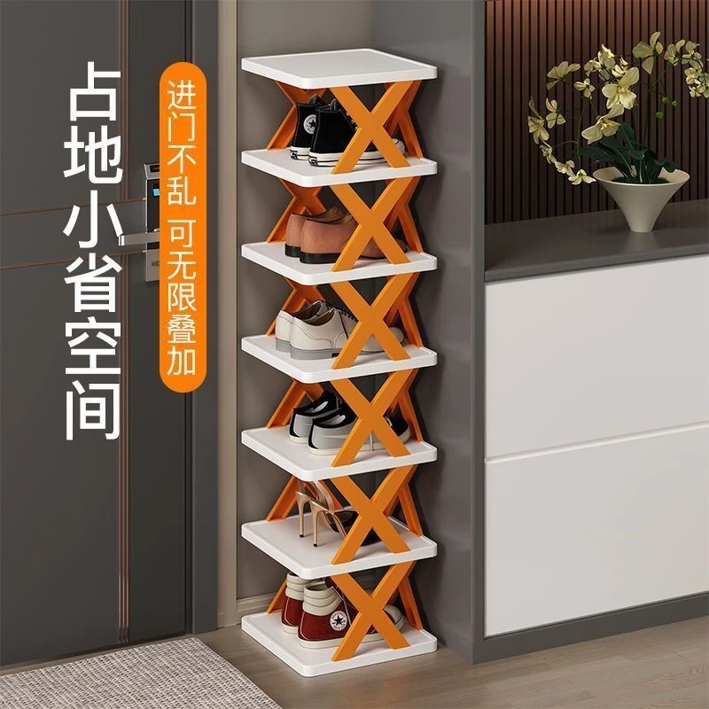 简易鞋架子家用门口多层夹缝鞋子收纳神器宿舍省空间小型窄款鞋柜