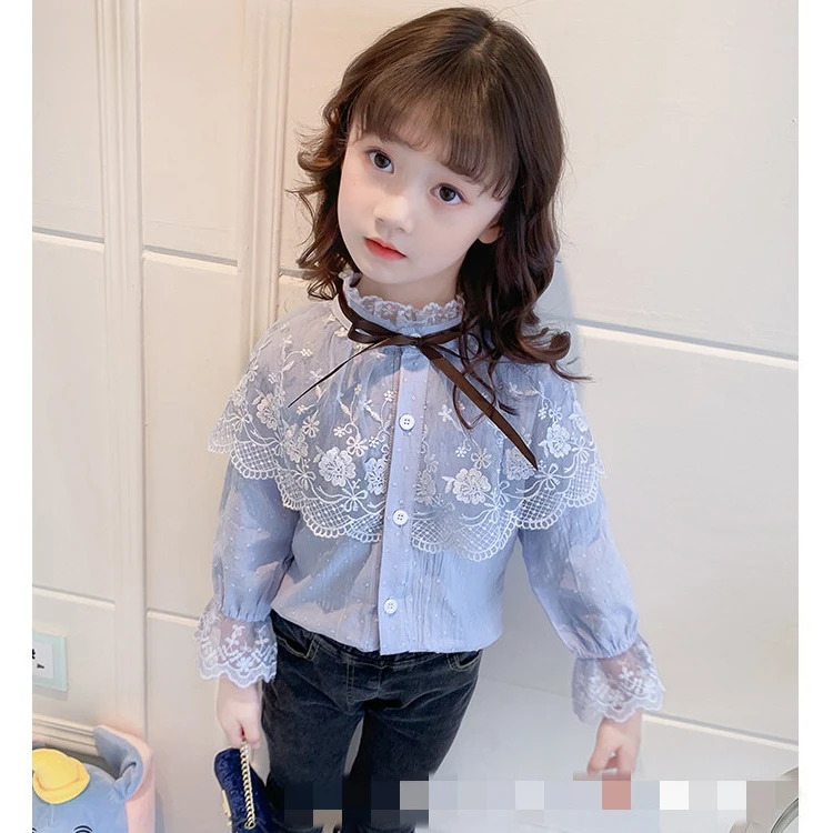 女童衬衫女2025新款爆款长袖春秋外套女童新款秋装女宝宝洋气秋装