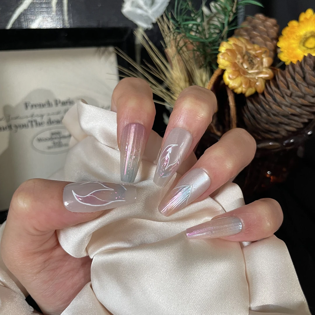 Dimor迪沫尔【人鱼】穿戴甲春夏高级轻奢时尚百搭温柔显白美甲50