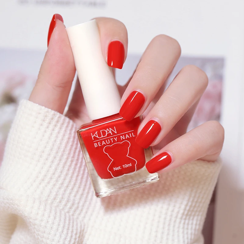 2025新款网红免烤速干指甲油持久油性不可撕拉流行显白~K16榴花红