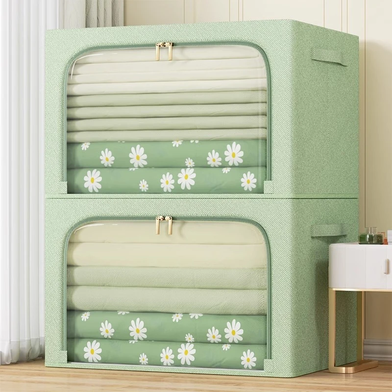 收纳箱家用衣服整理盒袋布艺可折叠衣物被子神器衣柜百纳储物筐子
