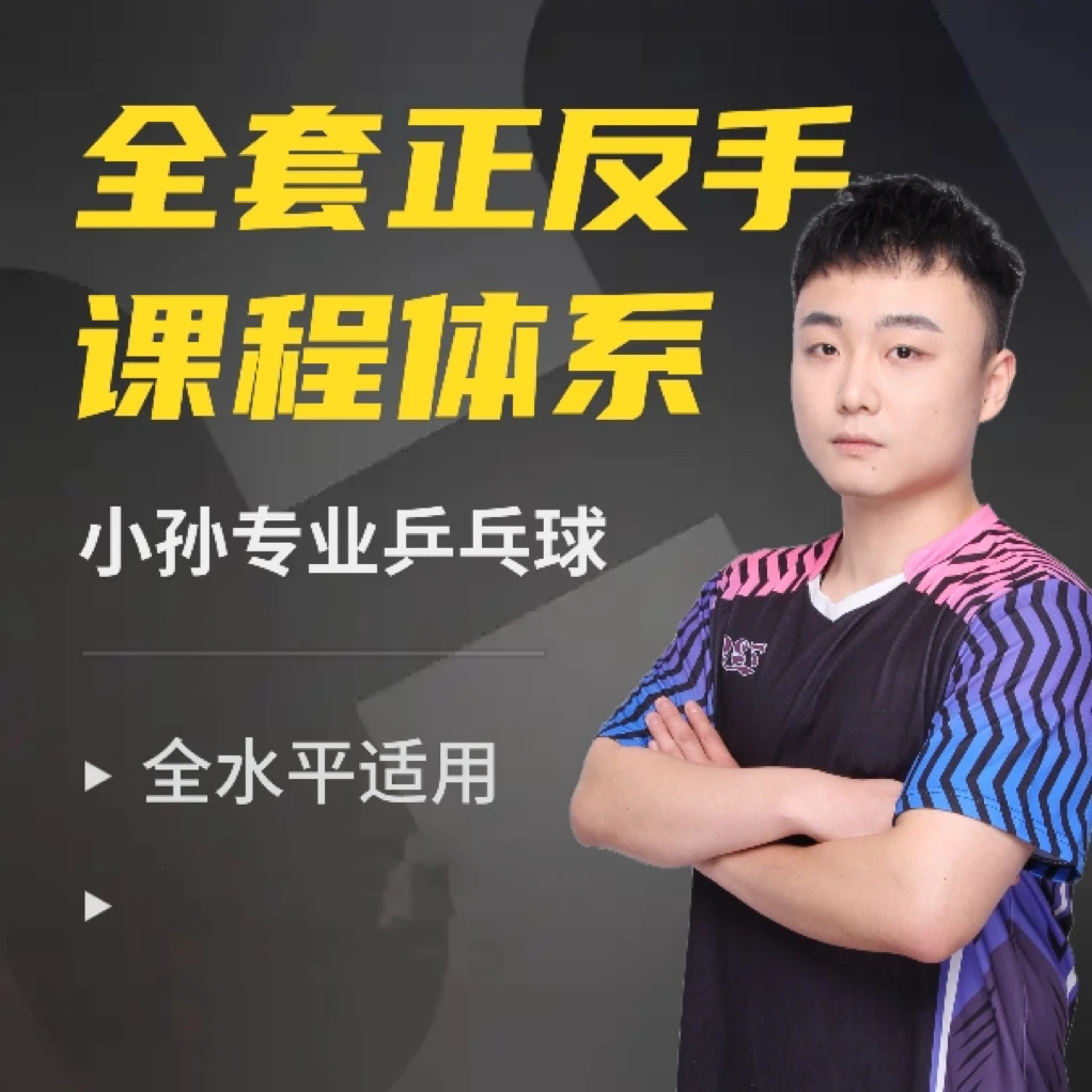 小孙专业乒乓球—全套正反手体系课程