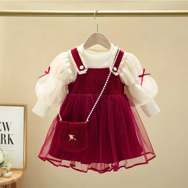 勿乱拍 备注编码 小童连衣裙婴儿长袖韩版女孩洋气裙子女童