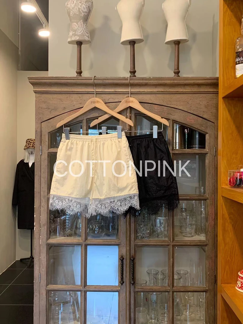 COTTONPINK女装设计师款百搭时尚显瘦花边短裤