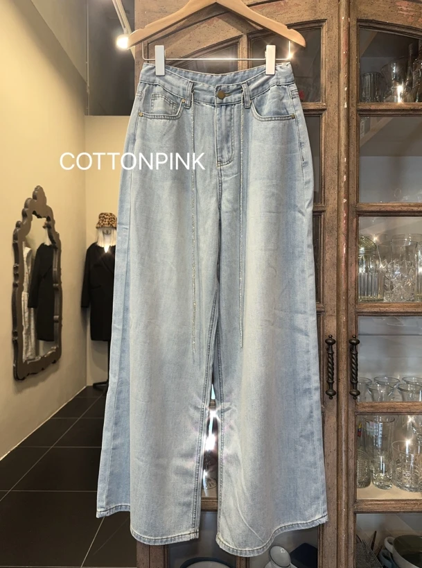 COTTONPINK女装时尚显瘦舒适百搭牛仔长裤