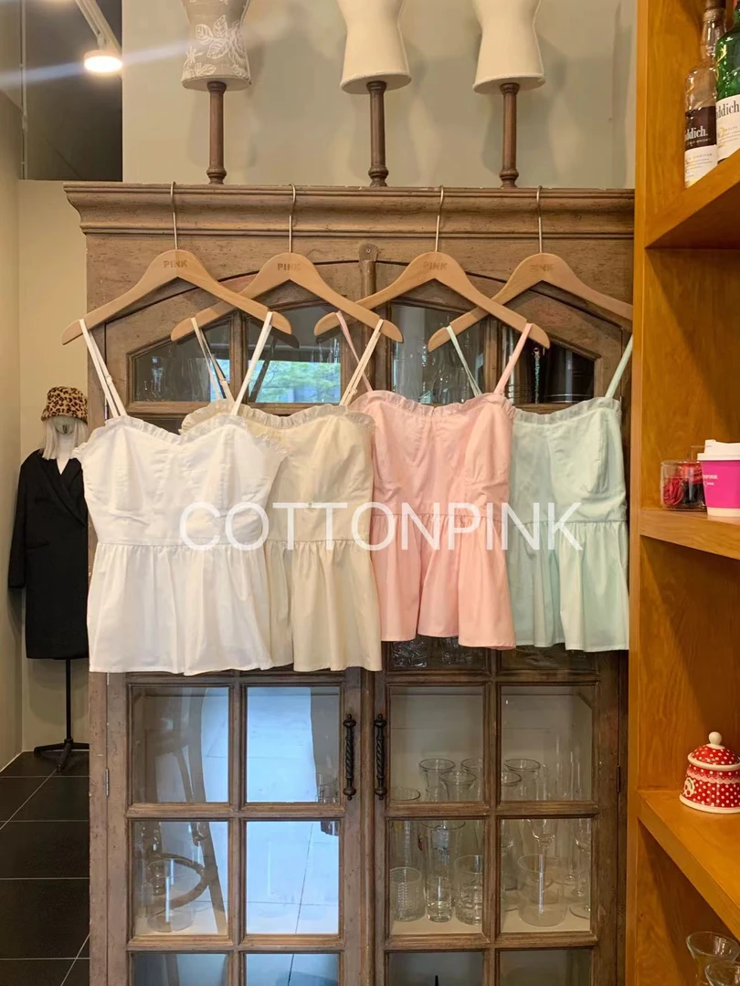 COTTONPINK女装显瘦气质时尚夏季设计师款吊带上衣