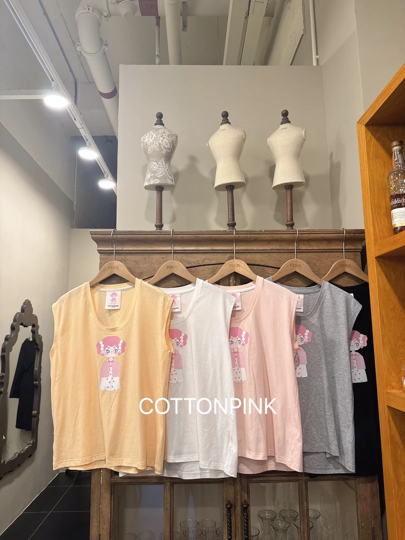 COTTONPINK设计师款禧娃无袖背心女夏